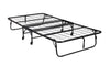 Folding Metal Guest Bed with 5" Mattress - Black - Twin