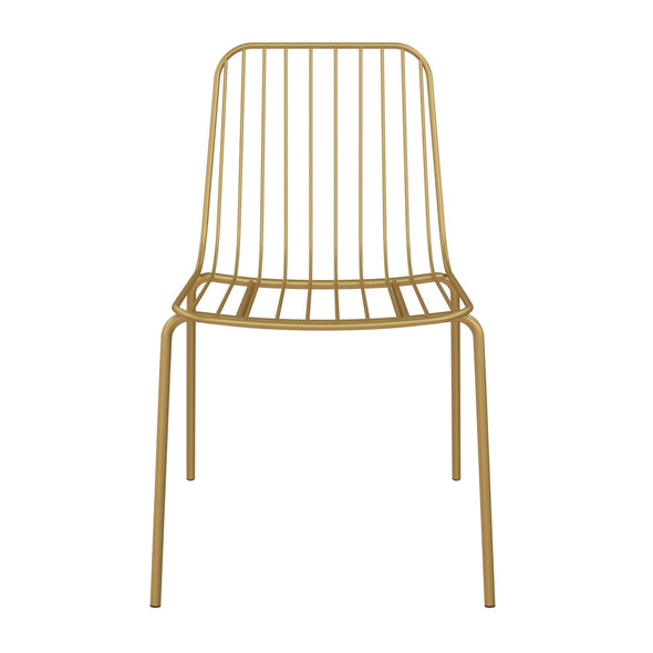 Caden Wire Dining Chair - Gold - N/A